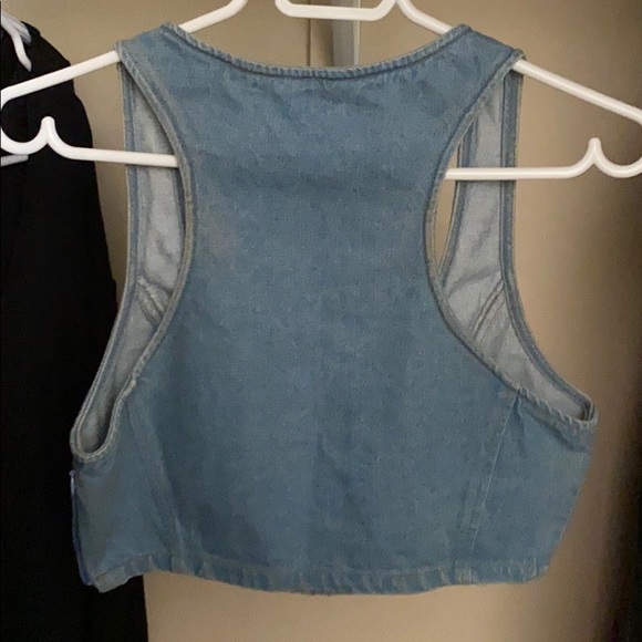 Forever 21 Vintage Jean crop top - Picture 2 of 5